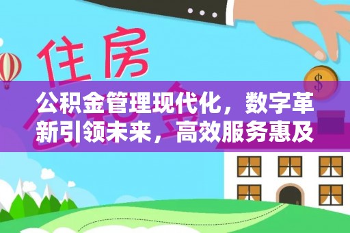 无棣公积金管理现代化，数字革新引领未来，高效服务惠及民生