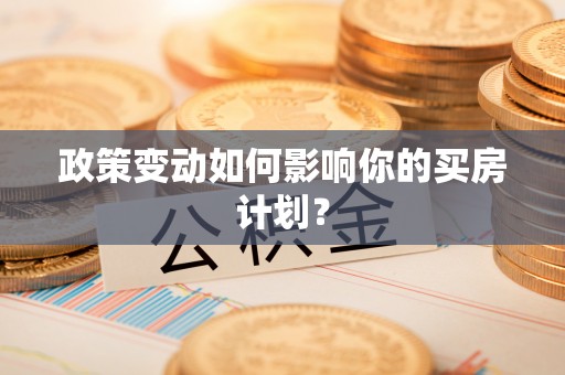 无棣政策变动如何影响你的买房计划？