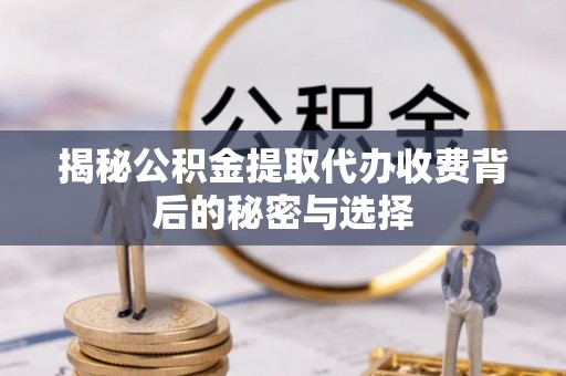 无棣揭秘公积金提取代办收费背后的秘密与选择