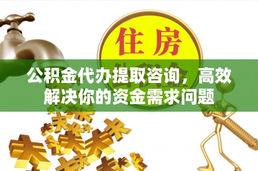 无棣公积金代办提取咨询，高效解决你的资金需求问题