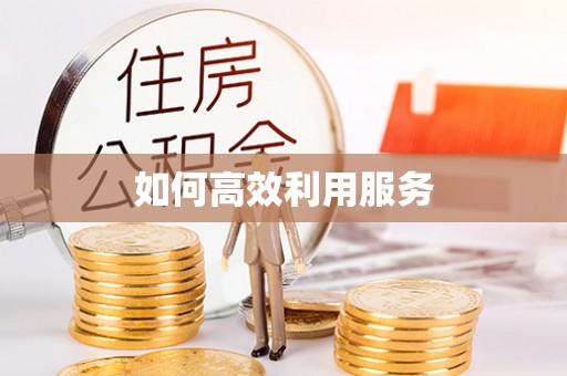 无棣如何高效利用服务