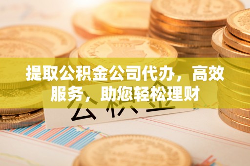 无棣提取公积金公司代办，高效服务，助您轻松理财