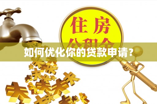 无棣如何优化你的贷款申请？