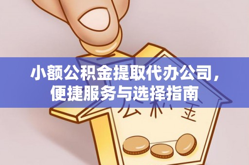 无棣小额公积金提取代办公司，便捷服务与选择指南