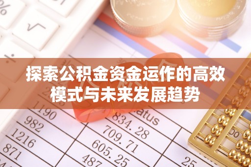 无棣探索公积金资金运作的高效模式与未来发展趋势