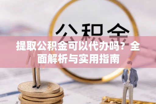无棣提取公积金可以代办吗？全面解析与实用指南