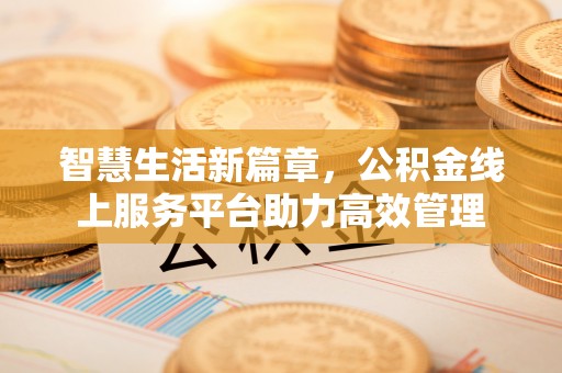 无棣智慧生活新篇章，公积金线上服务平台助力高效管理