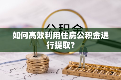 无棣如何高效利用住房公积金进行提取？
