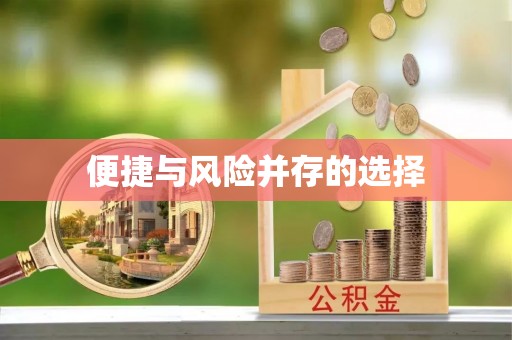 无棣便捷与风险并存的选择